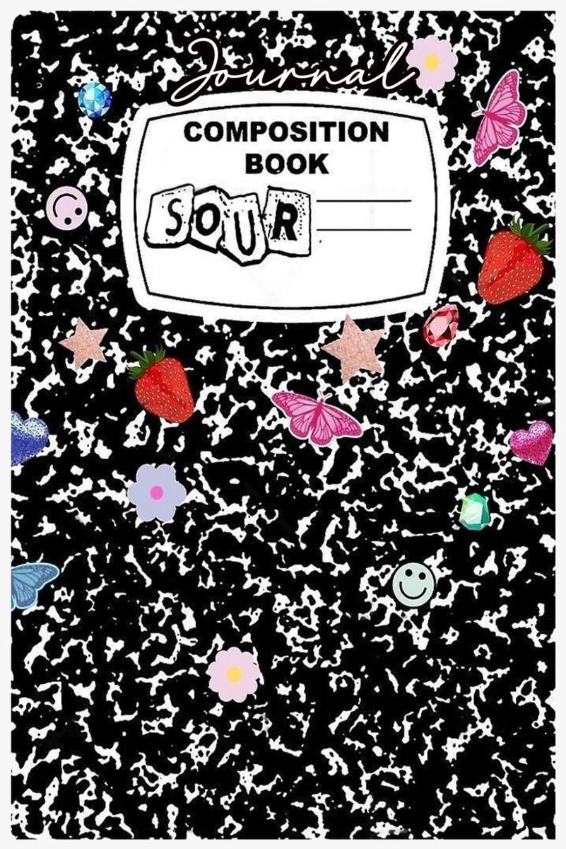 SOUR composition Notebook: 6x9 Inches, 110 Lined Pages of White Paper, Glossy Cover—Perfect for School, Office, or - ShopVlot
