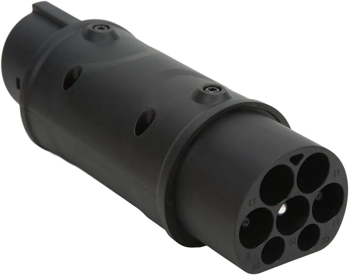 Oplaadadapter voor Elektrische Voertuigen Type 2 Naar Type 1 Laderconnector UL94‑V‑0 Vlamvertragend 16A 32A 230V Universeel