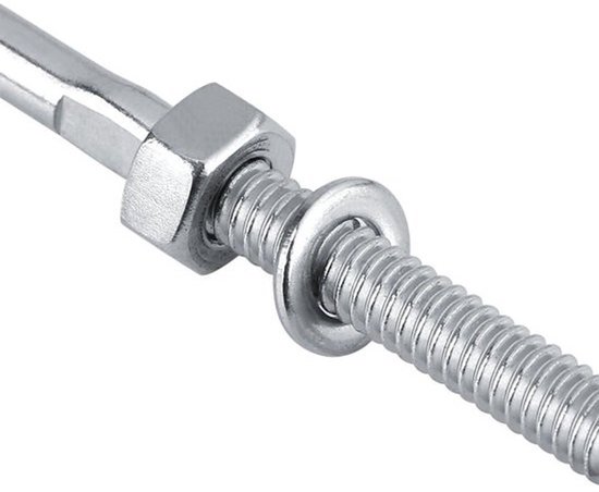 RVS Leuning Kabelspanner Stud End Terminal Hardware 10 stuks - Metaal Post Systeem van Merkloos — afbeelding 4