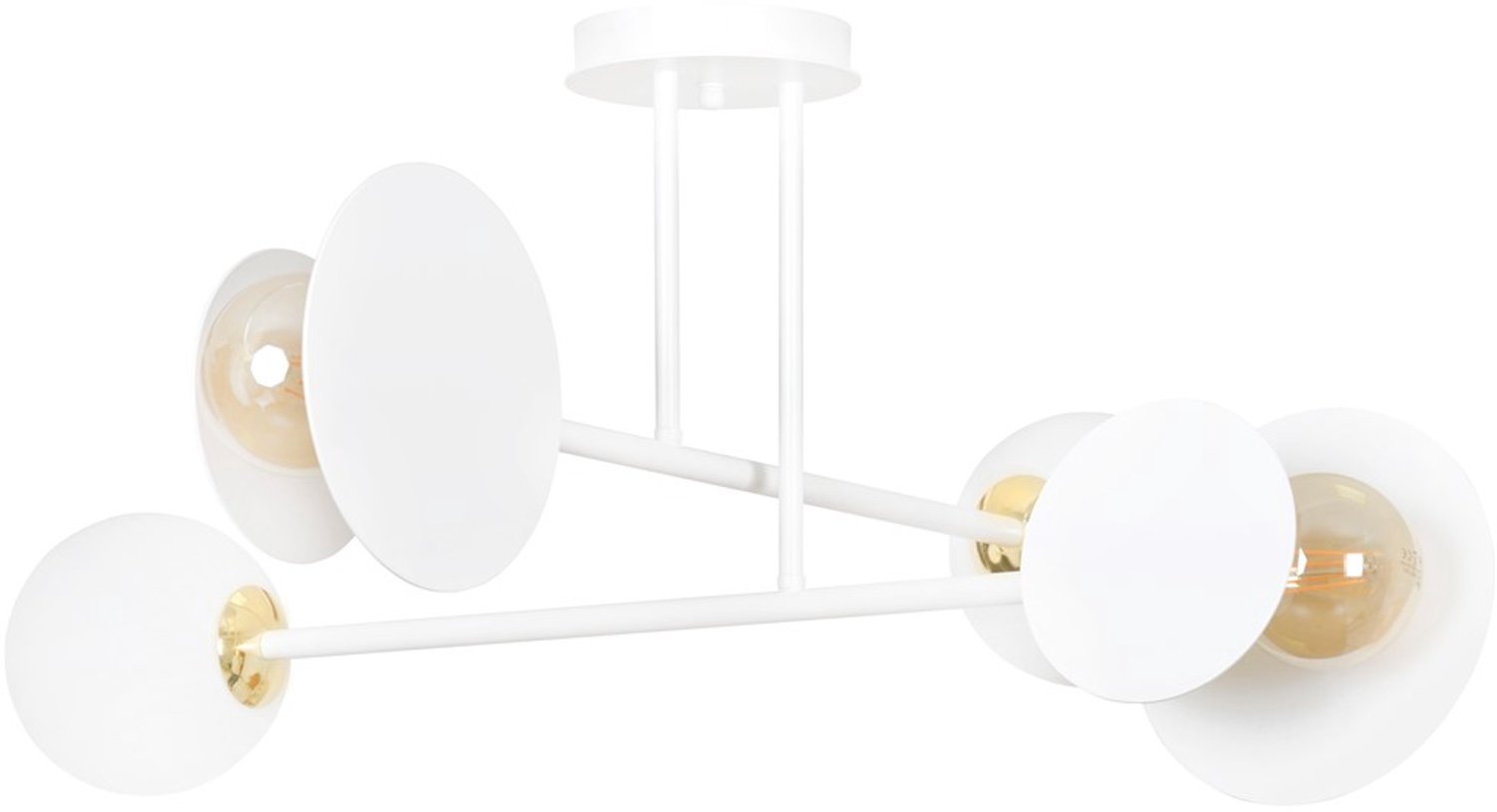 Emibig MINERVA 4 WHITE - Moderne plafondlamp voor sfeervolle verlichting