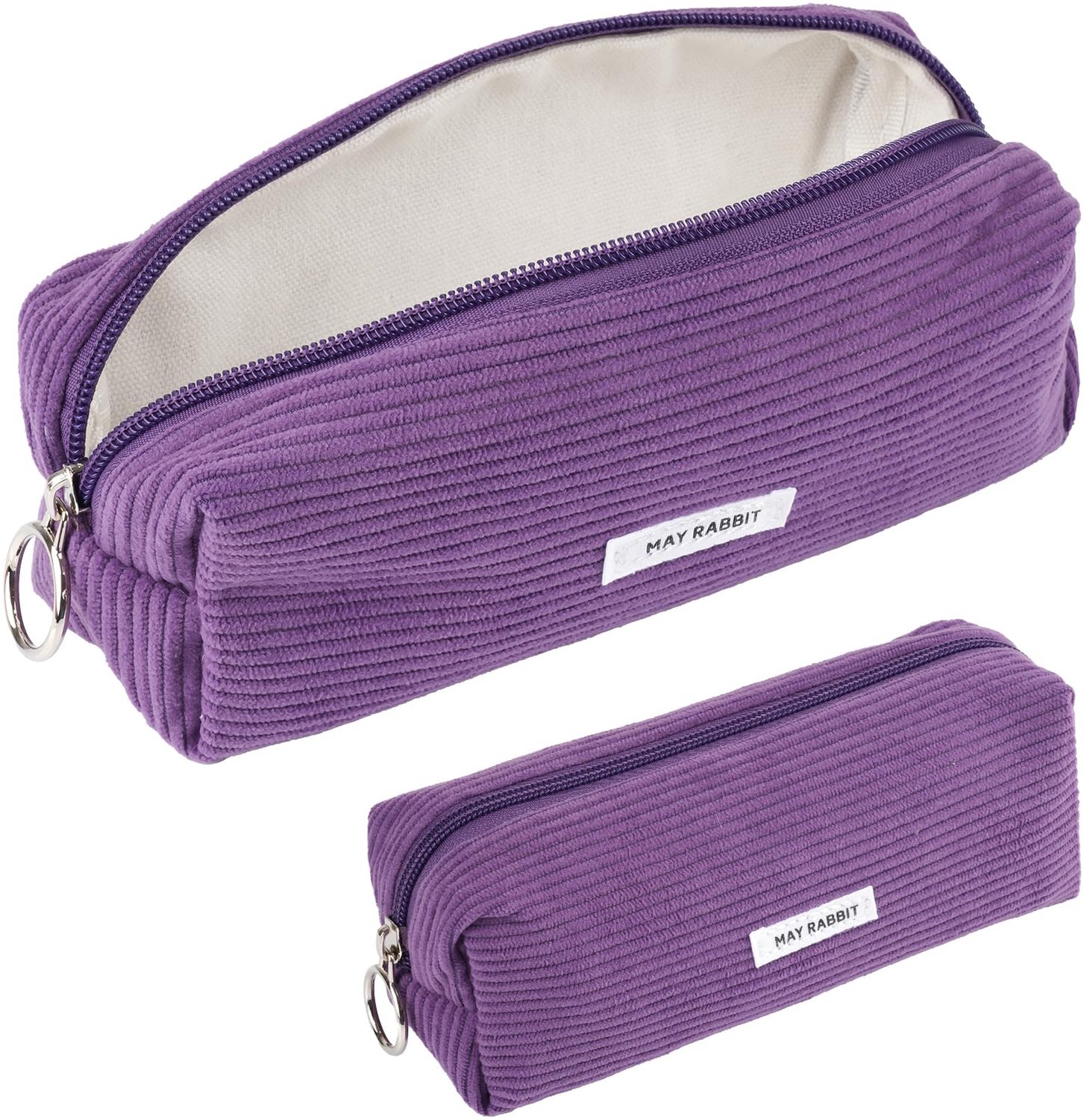 Ribstof Etui Pennenzak - Voor School & Kantoor - Meisjes & Tieners - Lila