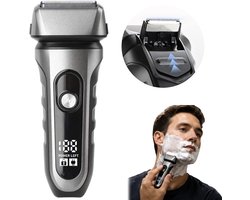 Elektrisch scheerapparaat voor mannen – 2 zwevende scheerbladen, IPX7, USB-C