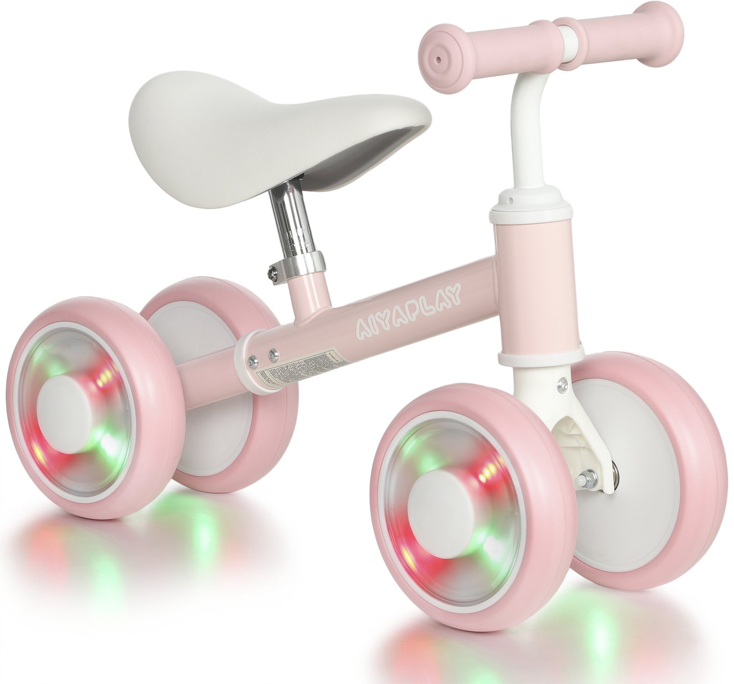 Opvouwbare loopfiets - Lichtgevende EVA-wielen - Roze