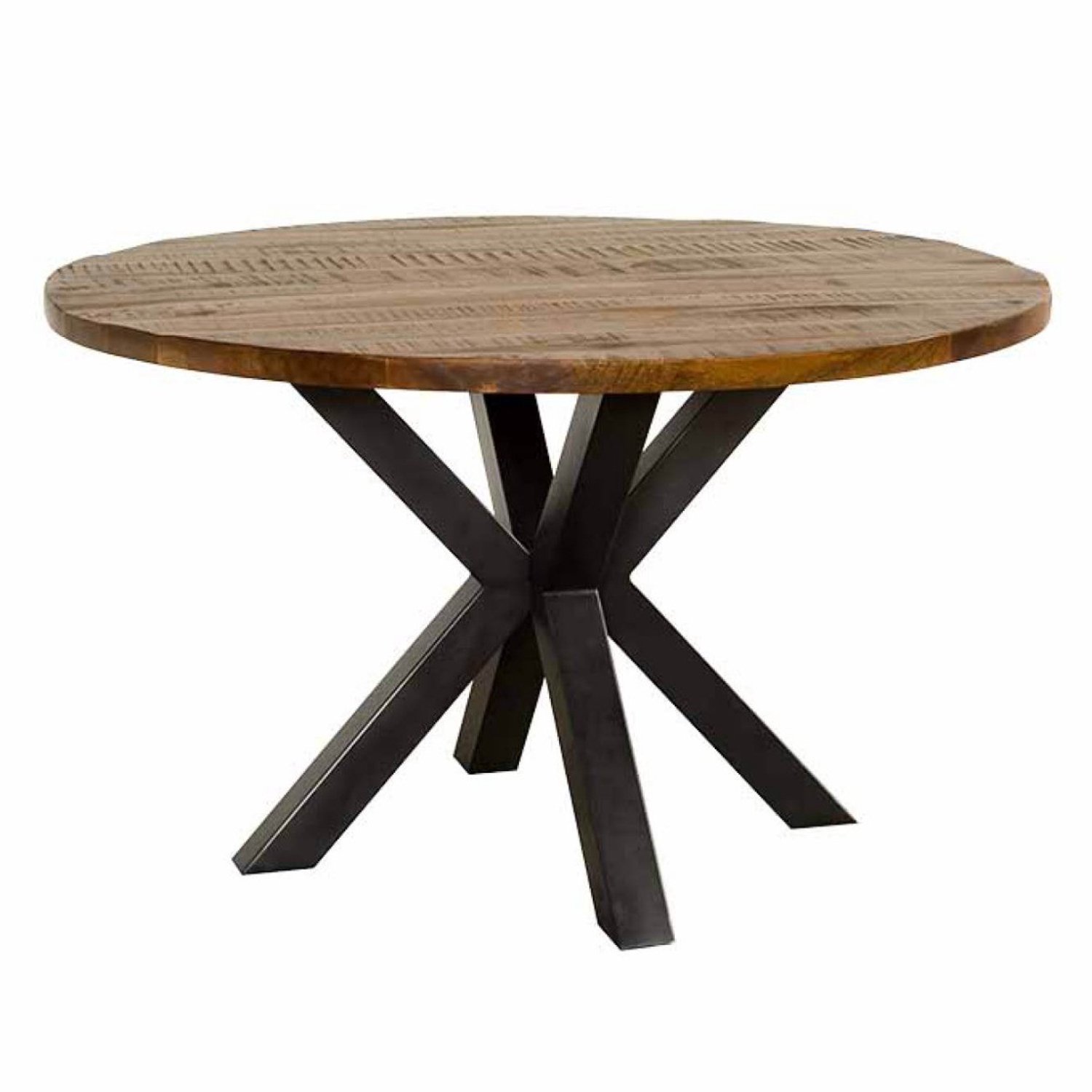 Tower Living Eettafel Basto - Rond Bruin Hout - Ø130x78cm