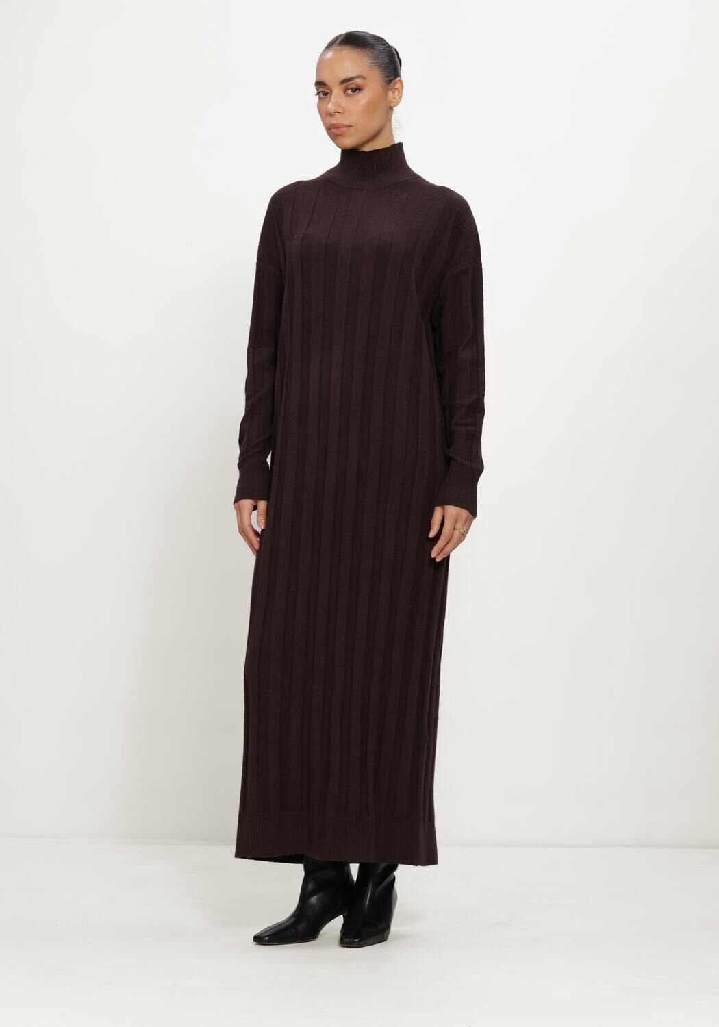INWEAR Tessiw Kellsie Dress Dames - Jurk - Bruin - Maat XL