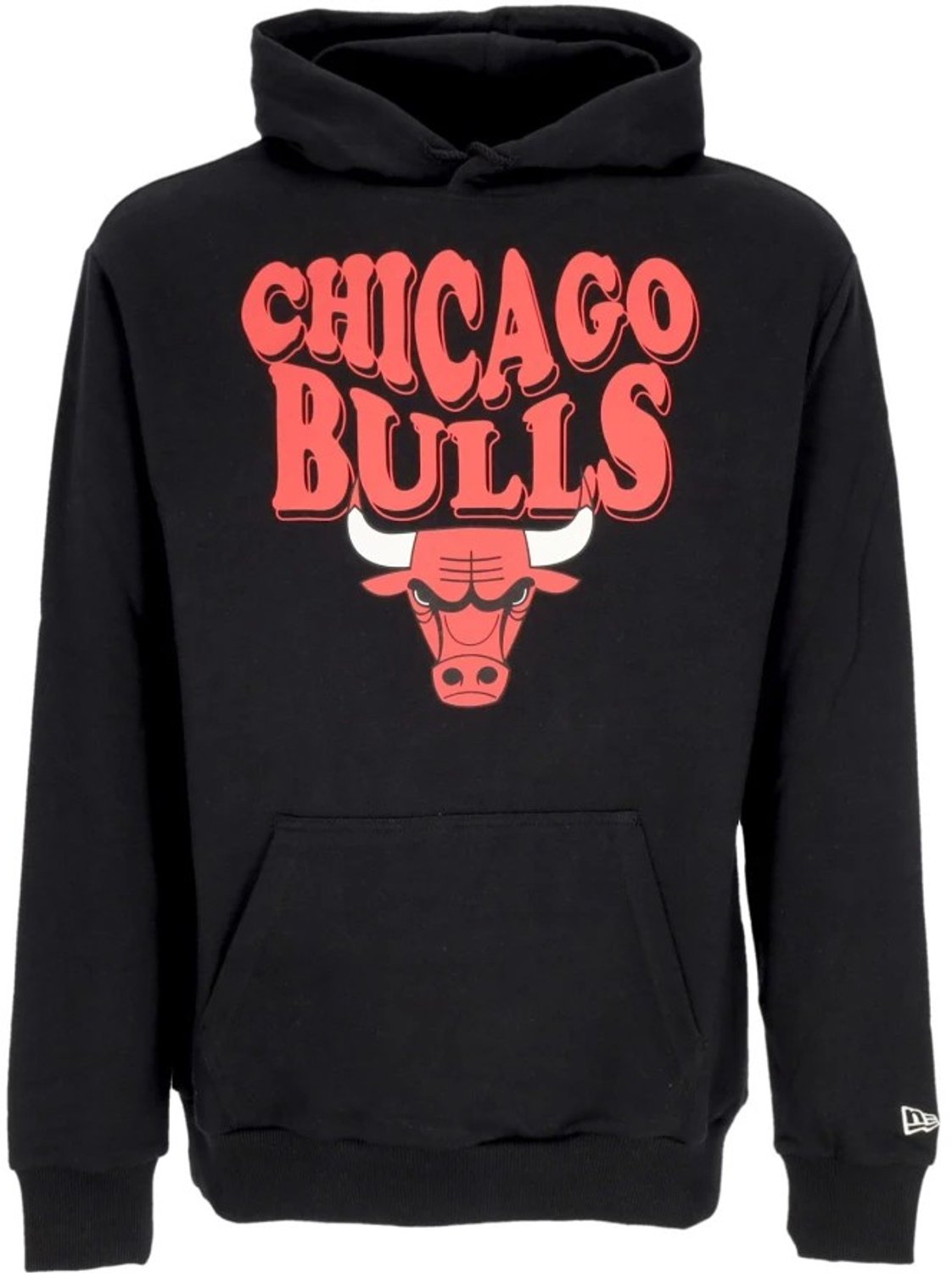 New Era NBA Script Hoodie Chicago Bulls Blkfdr