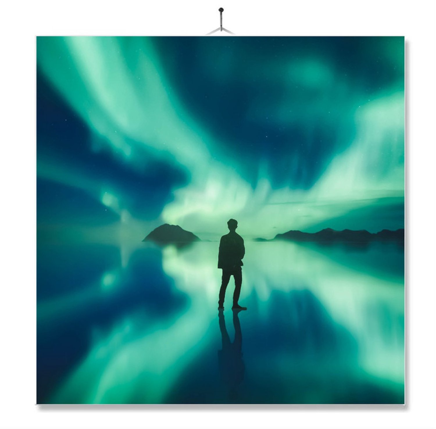 MC Living Tegel Met Opdruk | Cadeau | Verjaardag kado | Man bij noorderlicht Multi-Color