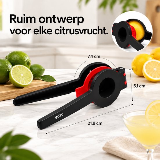 BOTC Citroenpers - Limoenpers - Handcitruspers - Citrusknijper - Handpers - Fruitpers - KOMEO166 van Merkloos — afbeelding 4