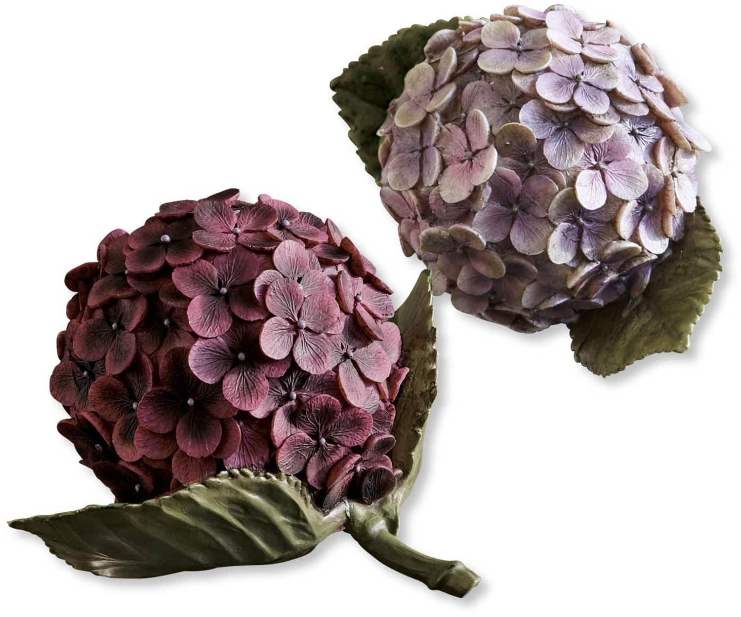 Loberon Sierbloem set van 2 Hortensie paars/roze