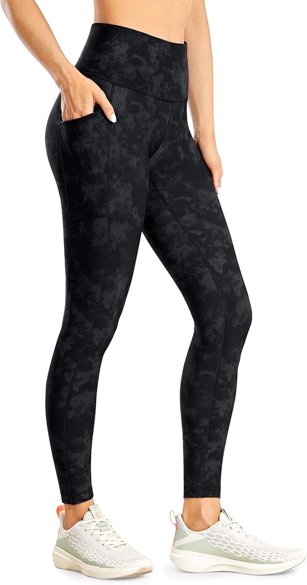 Leggings voor dames, 28 inch - Yogabroek met hoge taille en volledige lengte