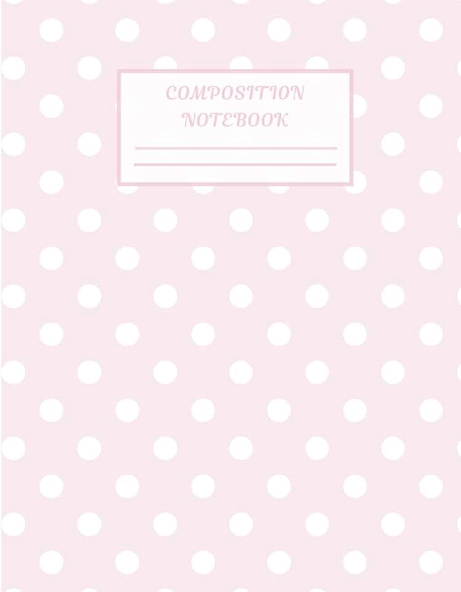 Czar polka dot composition notebook pink