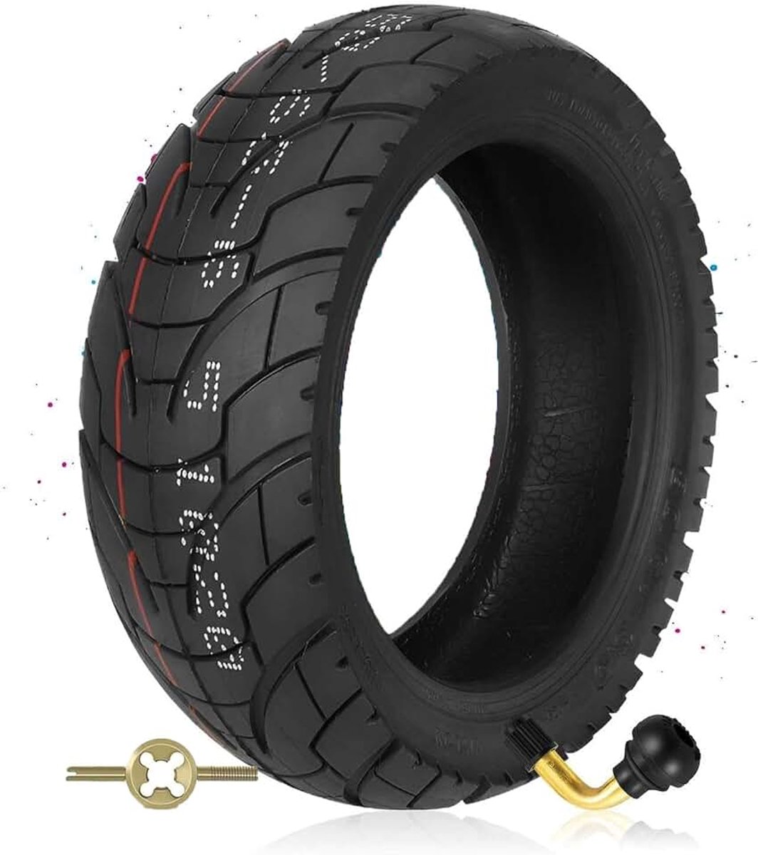 80/65-6.5 Tubeless Scooterband met Verdikte Explosieveilige Constructie 80/65/6.5 Slijtvast en 80 65 6.5 Antislip voor Elektrische Scooter – Compatibel met 255x80 10x3