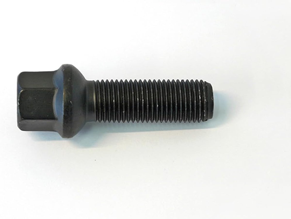 Wielbout bolkonisch R14 M14x1.50 - Lengte 57mm - Zwart