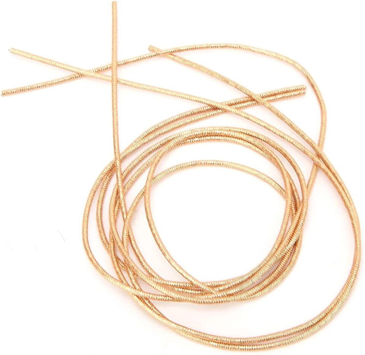 Franse Draadborduurwerk Franse Draad Cannetille Franse Draad voor Het Maken van Sieraden, Borduurdraad Koperdraad Naaien Stikwerk Glans 1,5 Mm dia. Handleiding Diy Snarenzand