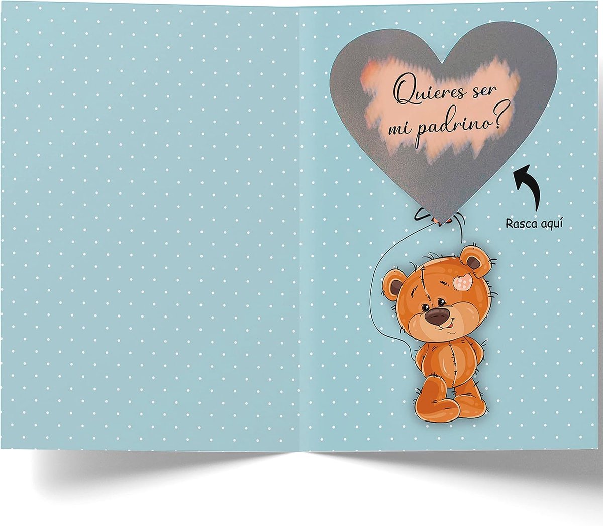 Will mein peetvader sein Kraskaart, cadeaus voor peetouders met envelop (trommel)