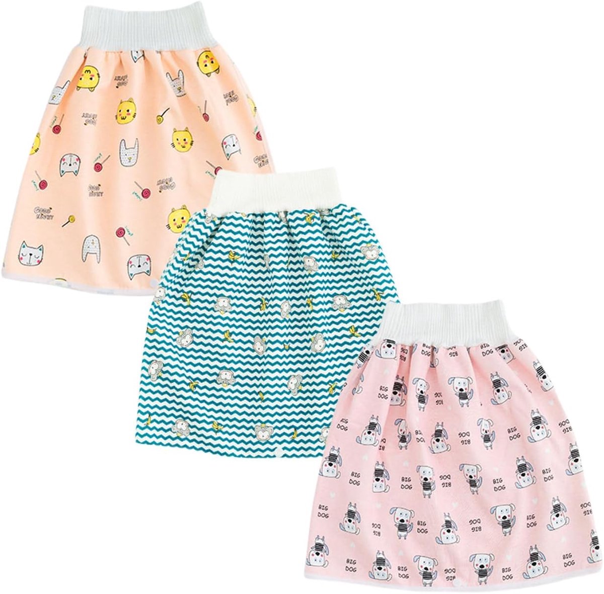 2 stuks baby kinderen peuters trainingsbroek trainingsbroek luierbroek luierrok zindelijkheidstraining voor jongens meisjes waterdicht absorberend trainingsbroek 0 jaar - 10 jaar