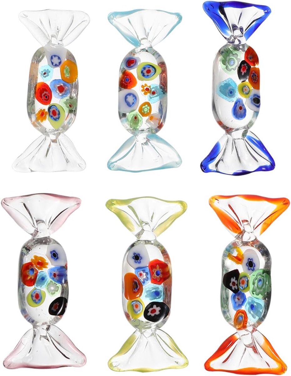 Ifundom 6 stuks Snoepglas Ornamenten Kantoor En Thuis Decoraties Levensechte Ambachten voor Huisdecoratie