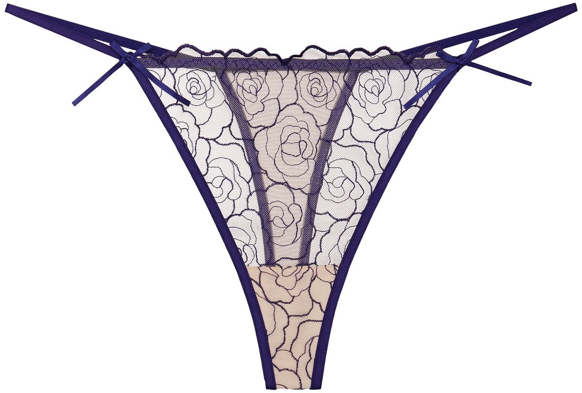 Esotiq Batty - Damesstring - Marineblauw - Maat L