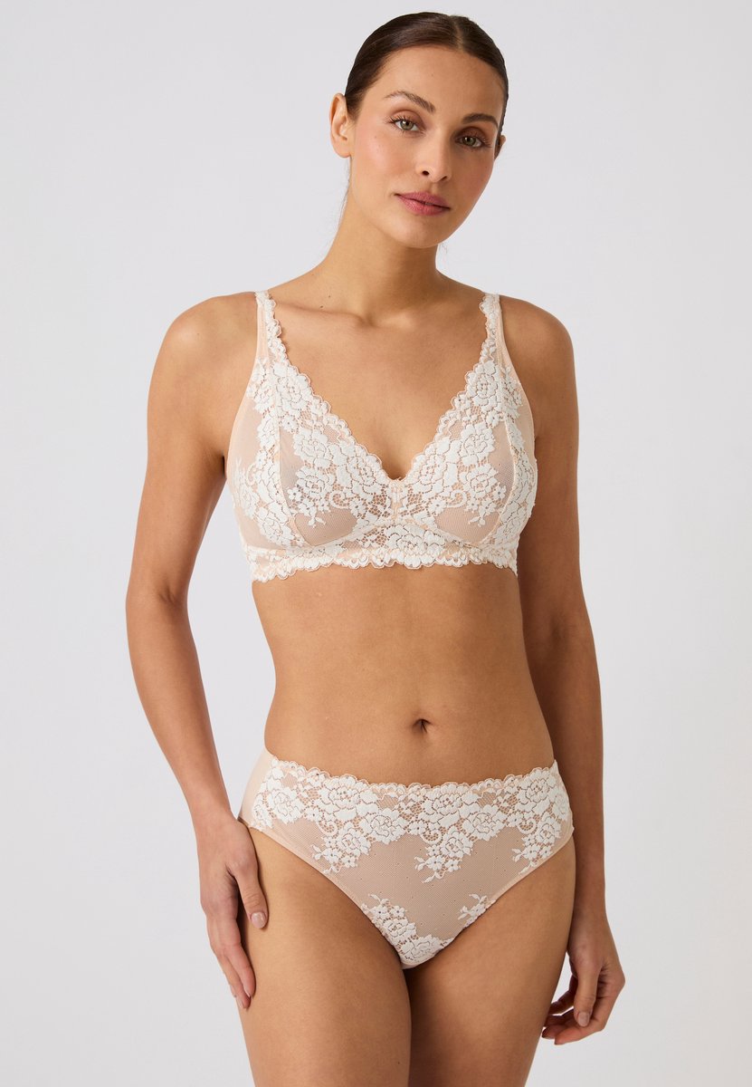 Damart Beha zonder beugels, foulardmodel ROSA van Damart - Dames - Beige - 100