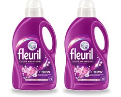 2 x Fleuril – Wasmiddel - Color Blossom – 29 wasbeurten – 1,305 L - Voordeelverpakking - 2 stuks
