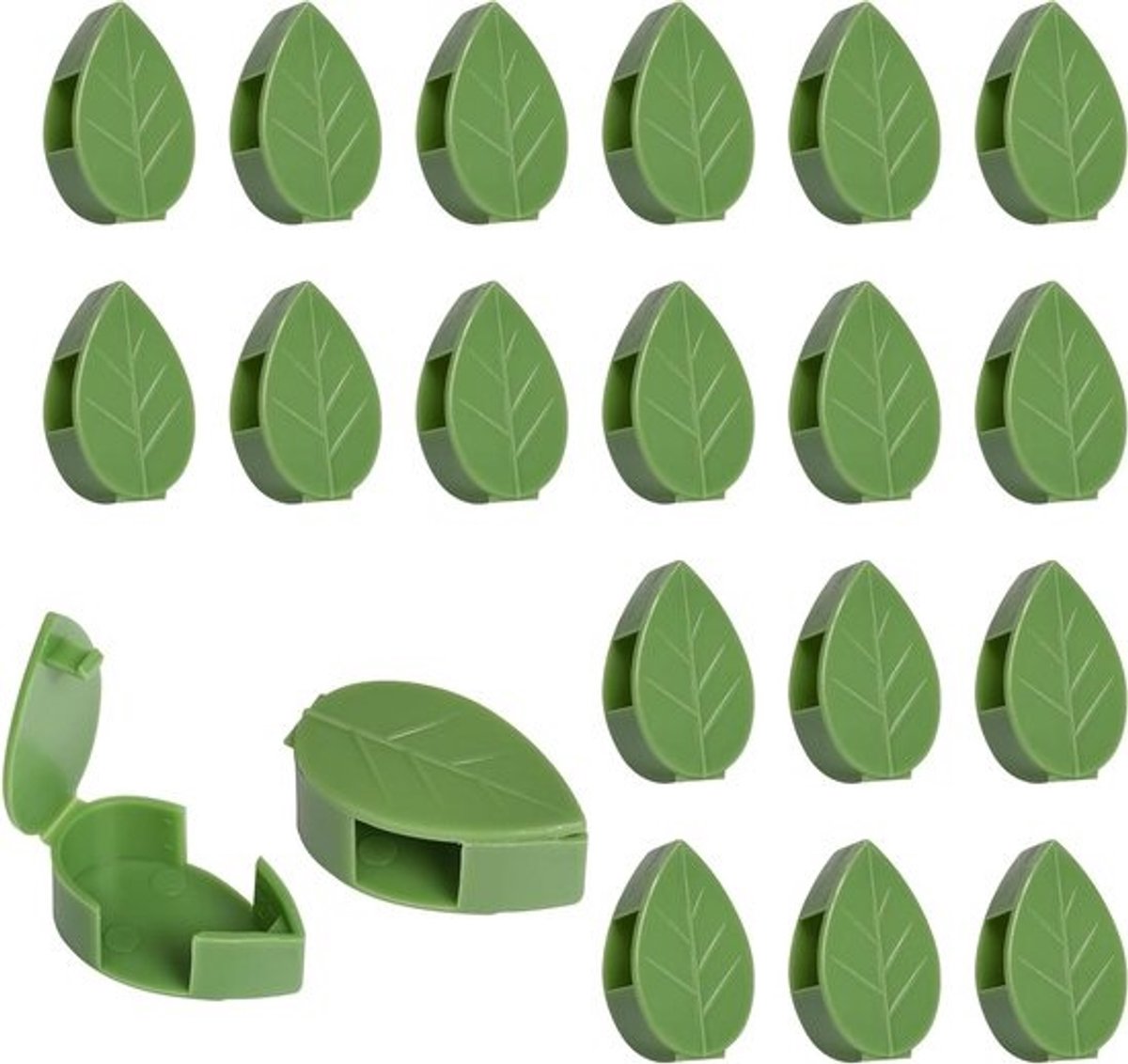 60 stuks plantenclips voor klimplanten - zelfklevende plantenklemmen voor plantenhouder wand - bladvormige rankenhouder