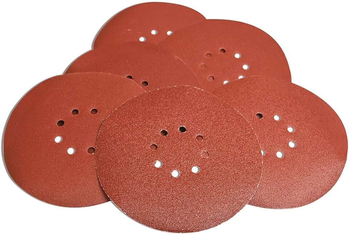 Evolution Power Tools 078-0091 Power Tools-slijpschijf korrel 120 (225 mm), rood, grijs, 6 stuks