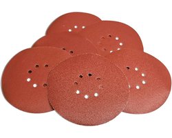 Evolution Power Tools 078-0091 Power Tools-slijpschijf korrel 120 (225 mm), rood, grijs, 6 stuks