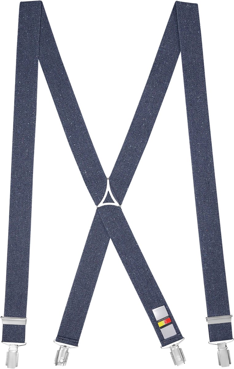 LINDENMANN heren bretels X-vorm - marine