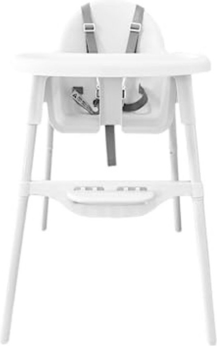 Kinderstoeltje voor Peuter - Kinderstoeltje Hout Peuter - Kinderstoeltje en Tafeltje - Kinderstoeltje voor Peuter Hout - Peutertafelzitje vanaf 6-36 Maanden (max. 15 kg) Wit