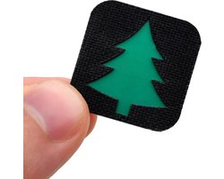 Pine Tree Patch Natuurlijke Outdoor Cat Eye Moraal Patch Haak Ondersteund voor Rugzakken Hoeden EDC Bushcraft Gear Camping Tactische Stijl