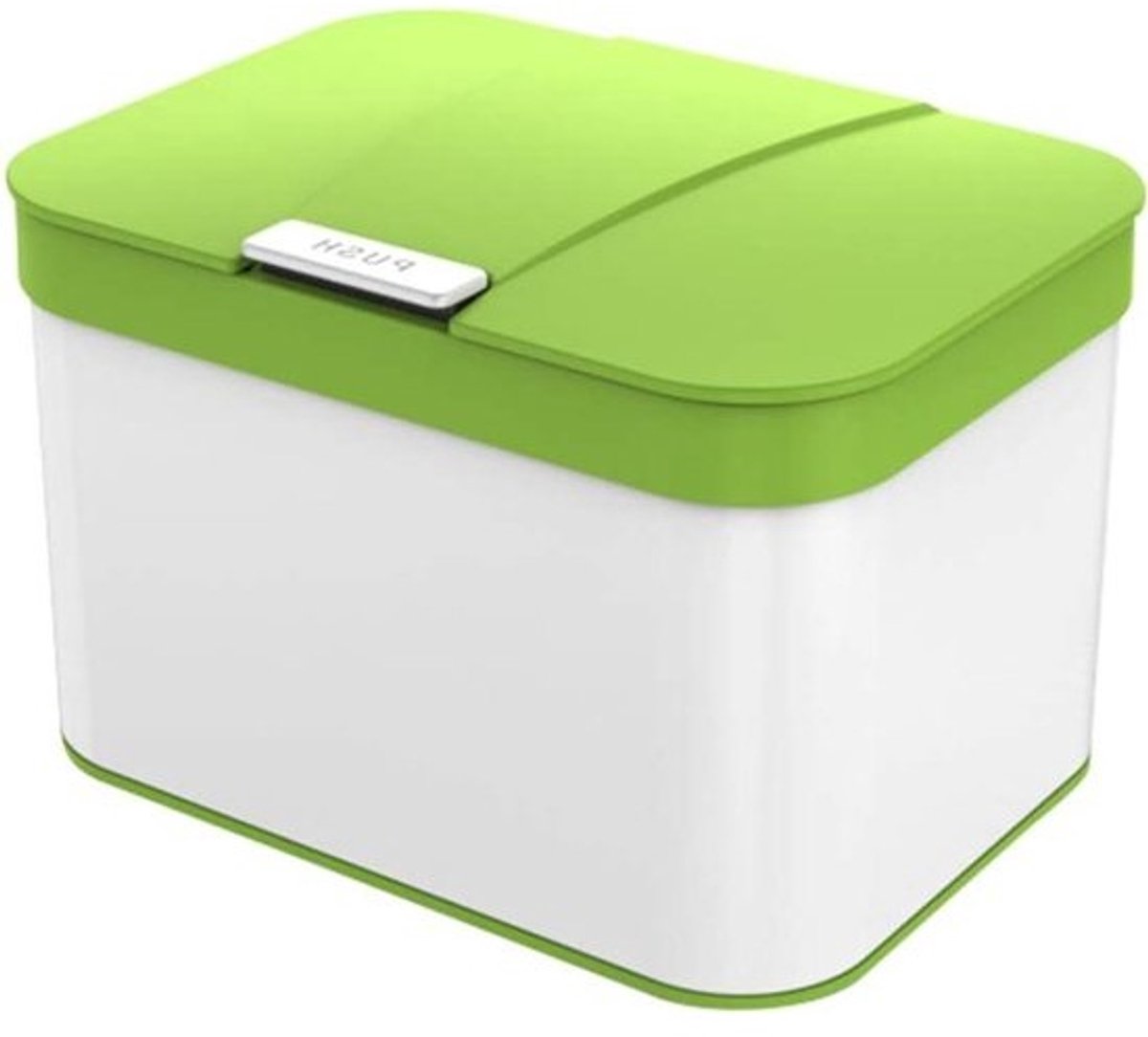 Trash Can Garbage Cubes for Kitchen 4.3 liters - White Plastic