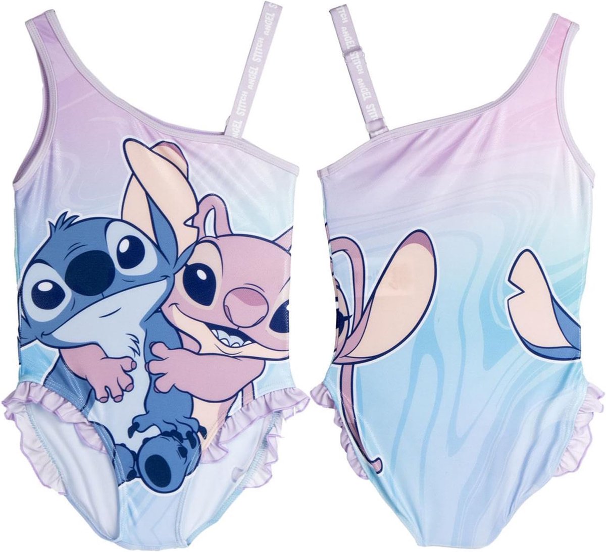 Badpak voor meisjes, eendelig, comfortabel en schattig, ideaal voor strand, zwembad of verjaardag, Stitch