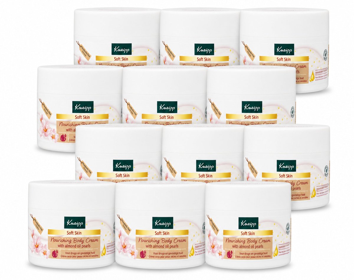 12 x Kneipp - Body crème - Soft Skin - Amandelbloesem - 200 ml - Voordeelverpakking - 12 stuks