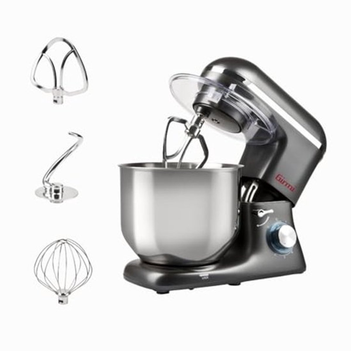 Kneedmachine 8L - meerdere accessoires, 1800W, ideaal voor deeg en meer