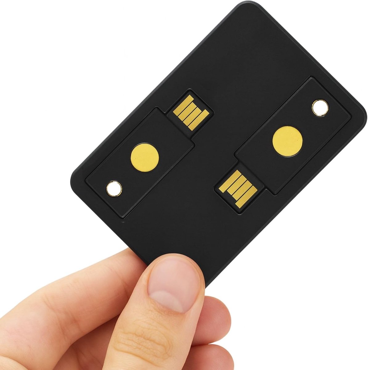 & Beschermhoes voor YubiKey 5 NFC & 5C NFC, Zwart, 2 Vakken