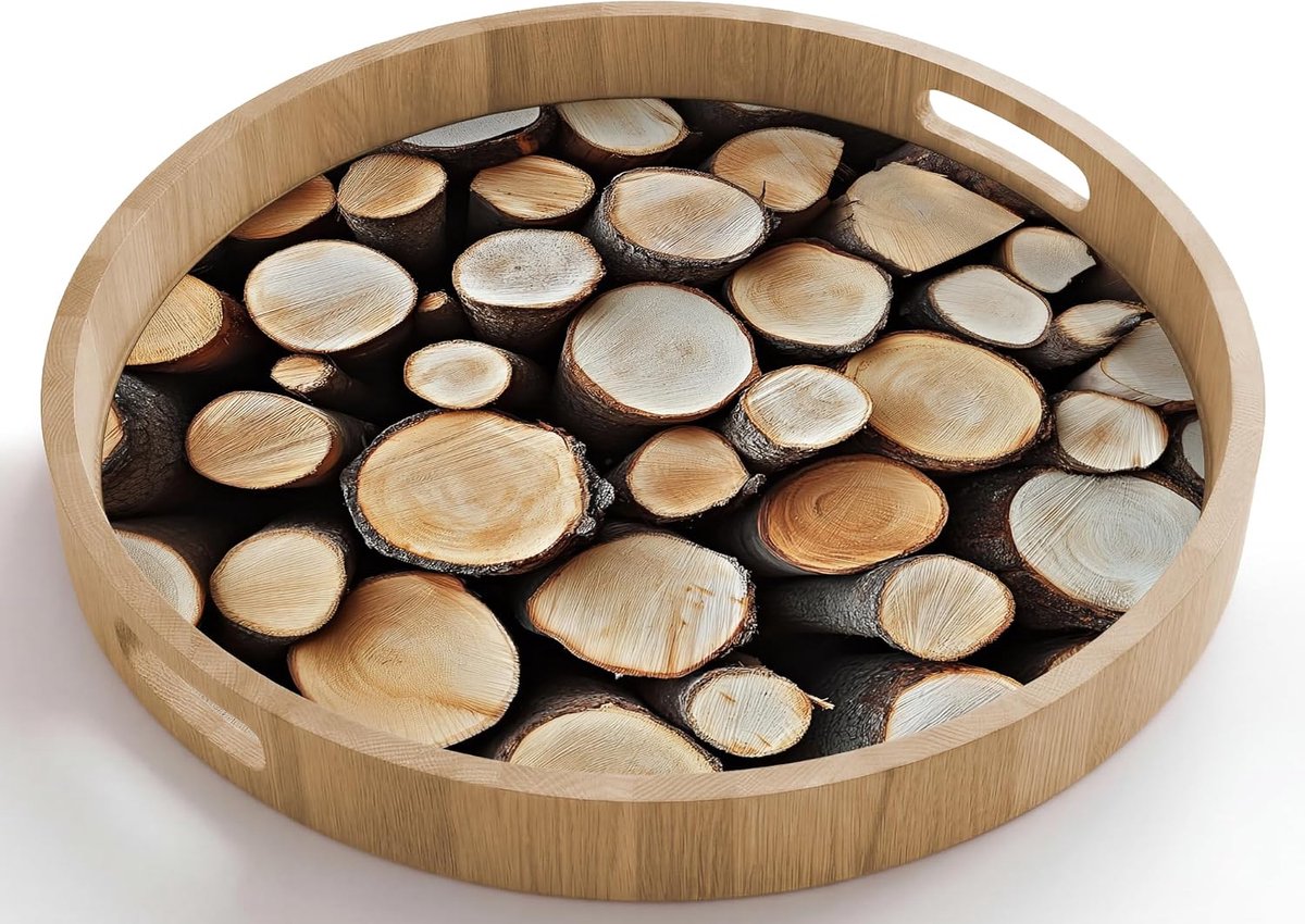 Houten Dienblad Met Handgrepen Eikenhout Krasbestendig