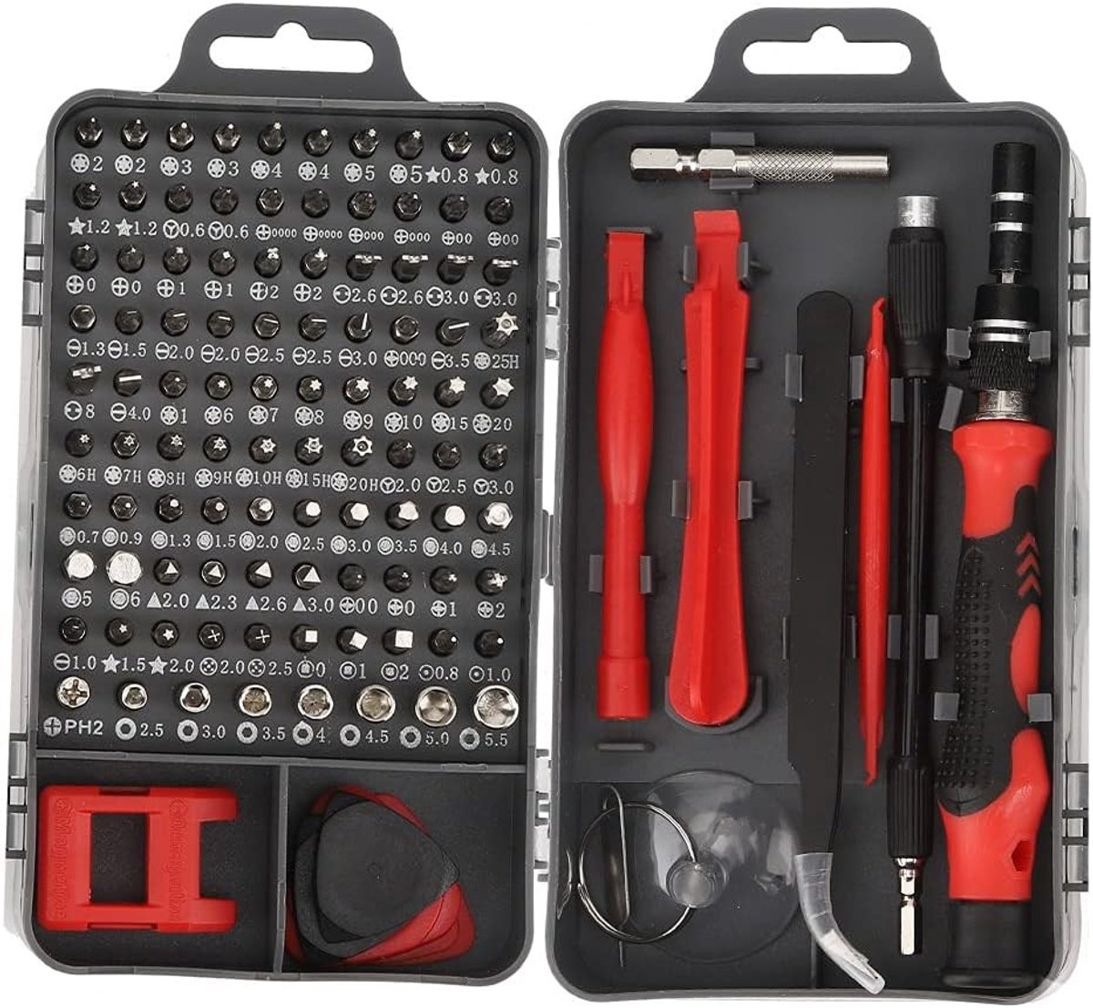 Complete 115-in-1 Horloge Reparatie Kit - Precisie Schroevendraaier Set voor Horloges, Telefoons en Elektronica - Professionele Gereedschappen voor Doe-Het-Zelf Reparaties
