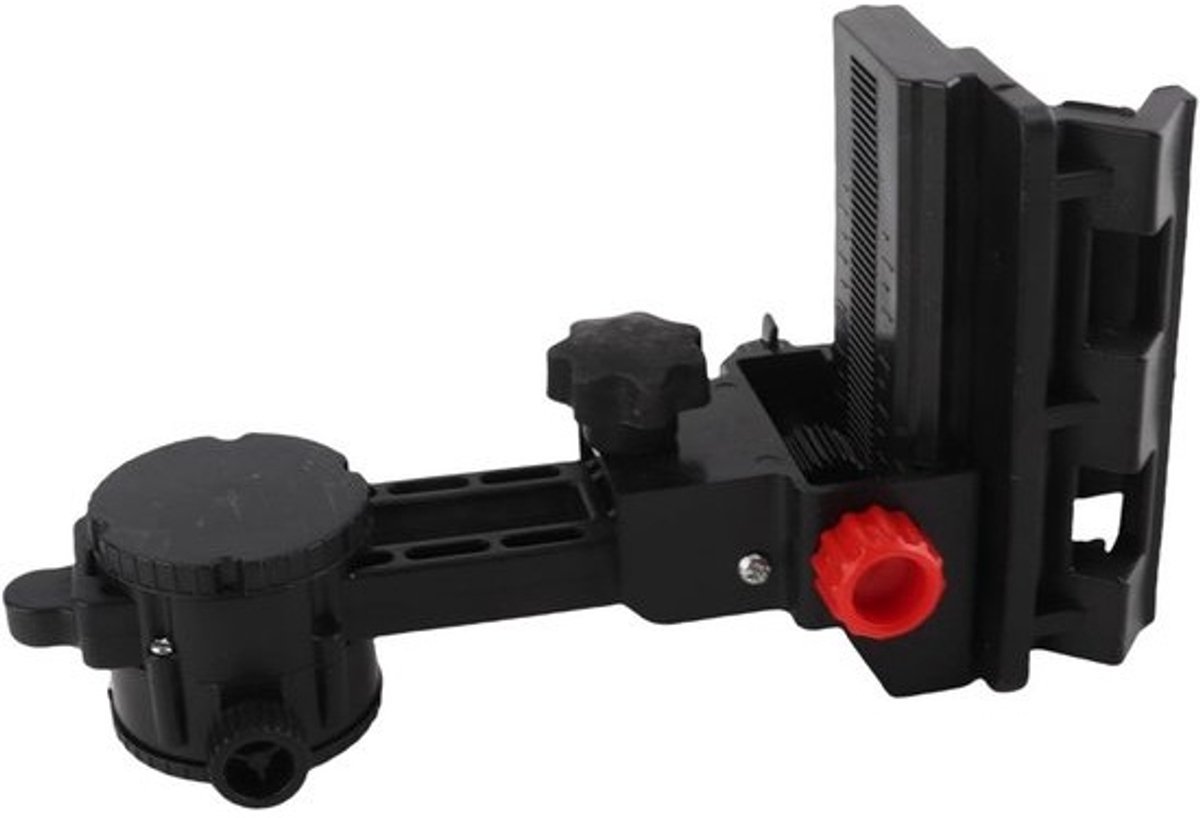 Fijnafstelbeugel met 360 graden rotatie, verstelbare clip en duurzame L-vormige basis voor telescopische stangen