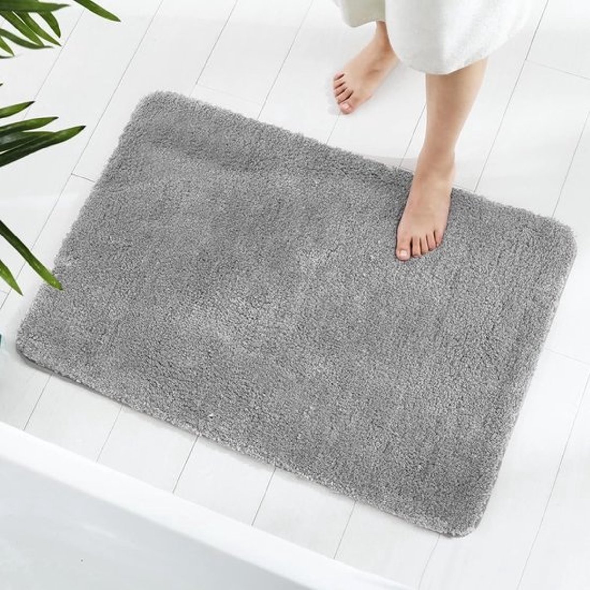 Zacht microvezel badkamertapijt - superabsorberend - antislip - 1 stuk - modern design