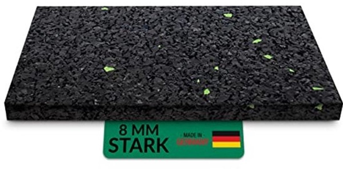 48 stuks 8 mm Terraspads voor terrasbouw, rubbergranulaat, 50 x 100 mm