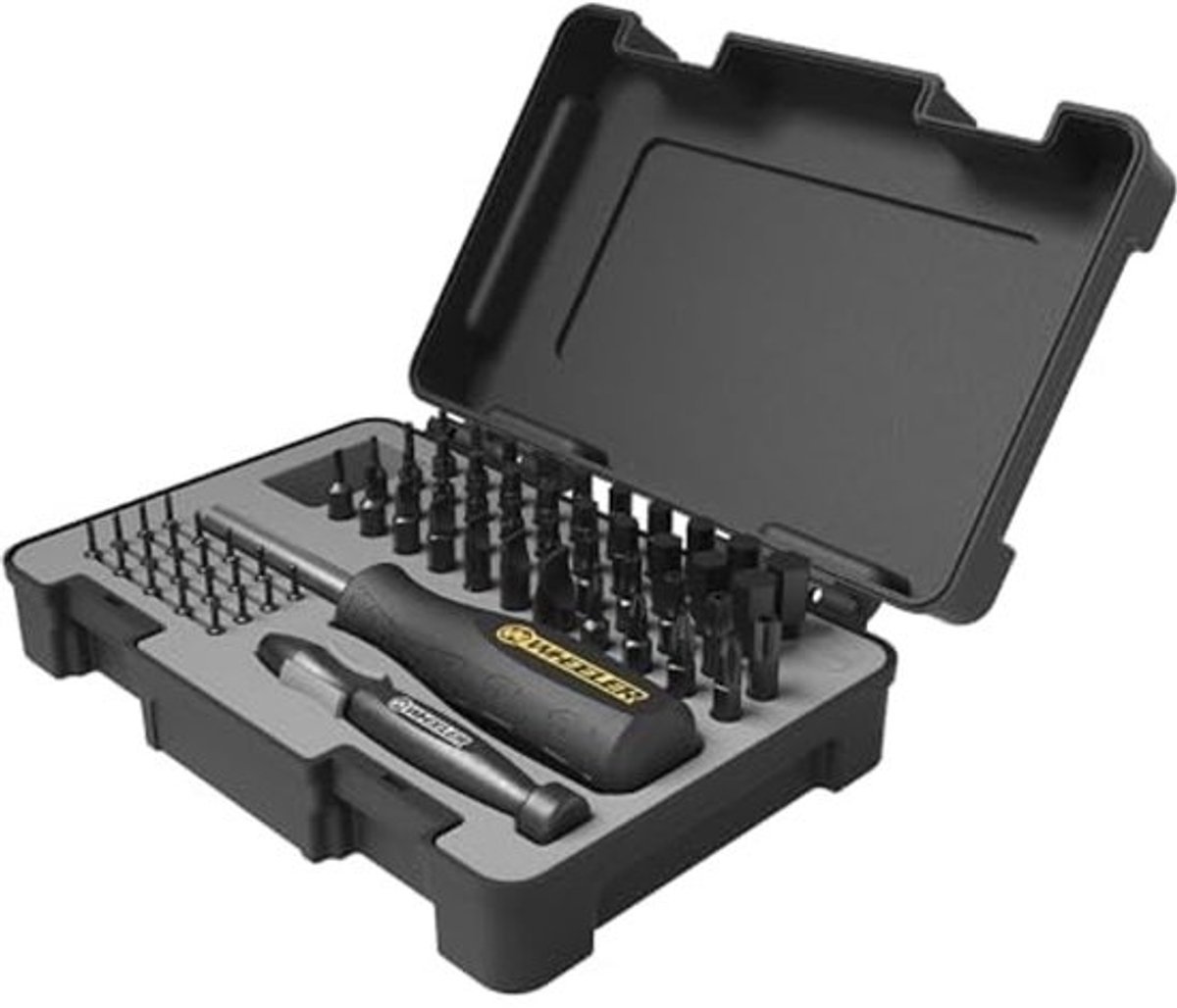 Zeskant en torx schroevendraaierset met magnetische schroevendraaier - 65 delig