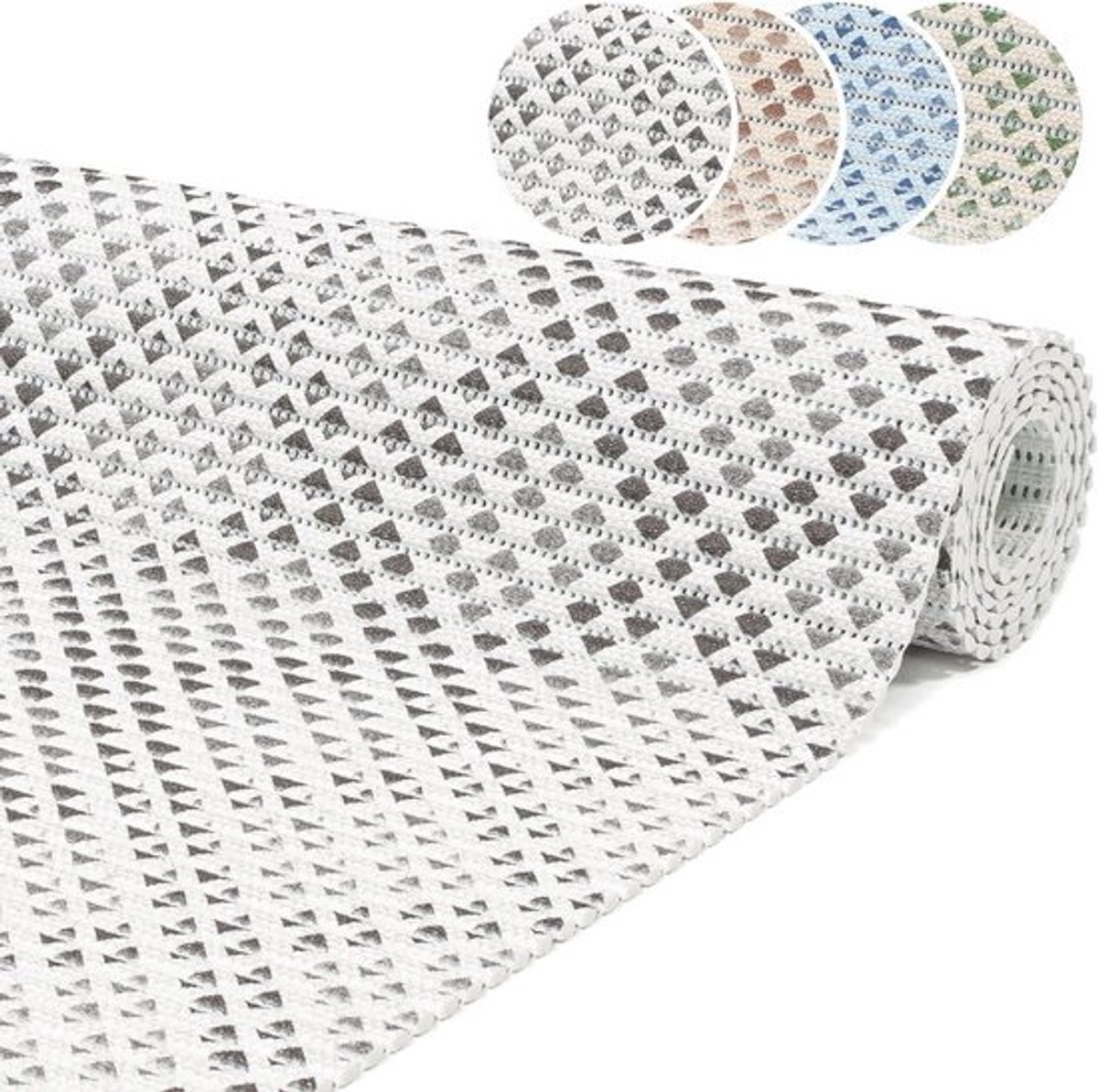 Zachte Antislip Badmat, Geruit en Waterdoorlatend, 100 x 65 cm