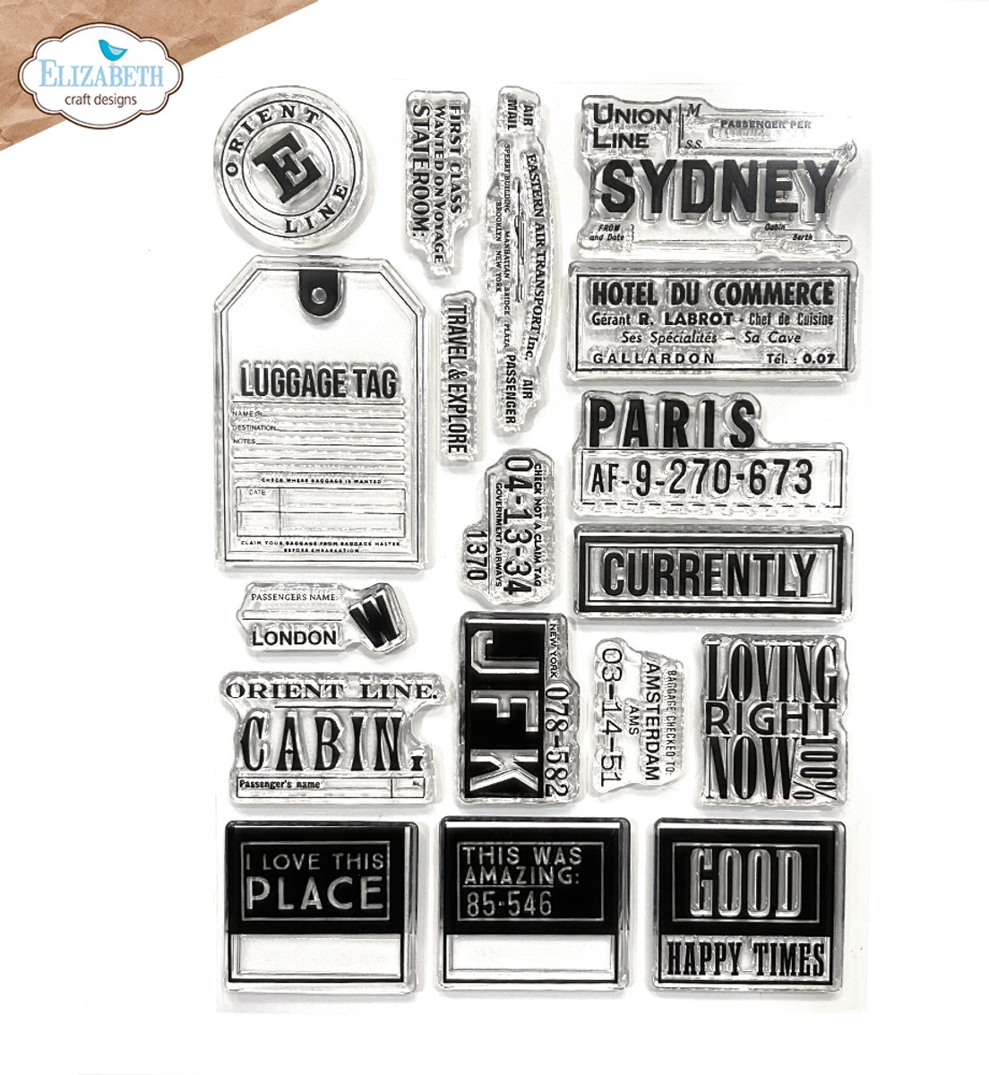 ECD Clear stamps A5 - Travels from the past 3