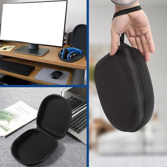 Beschermhoes voor over-ear hoofdtelefoon, waterdichte en krasbestendige tas voor universeel transport en opslag — afbeelding 4