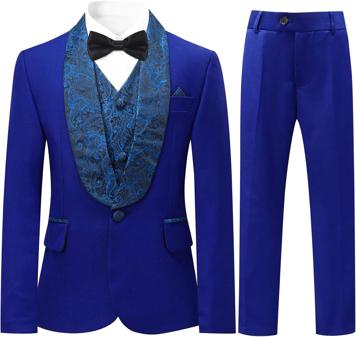 3-delig, klassiek, slim fit, bruiloft, bal, tuxedo jas, broek en vest