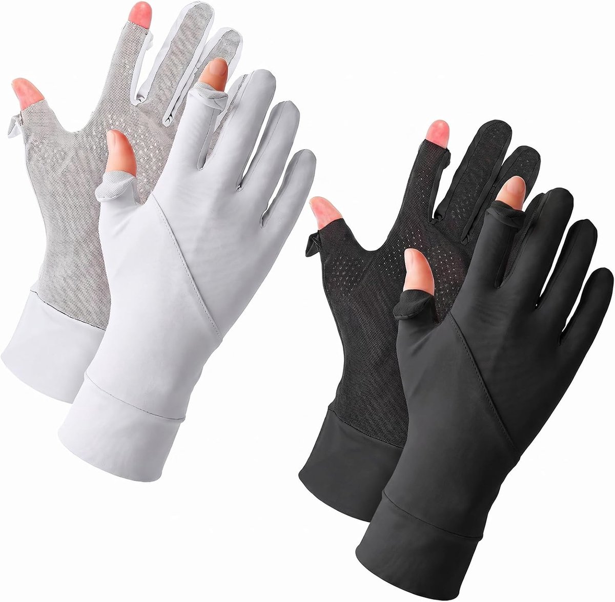 Handschoenen Antislip Touchscreen Handschoenen Volledige Vinger Ademend Cooling Ice Zijde Handschoen voor Zomer Outdoor Fietsen Hardlopen Wandelen