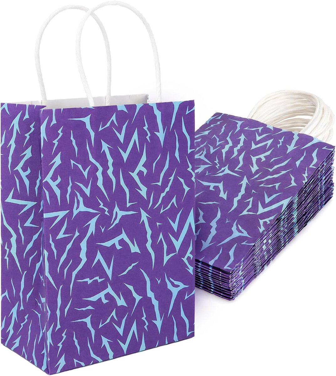 Cadeautasjes, 15 stuks - Papieren tasjes met handvatten