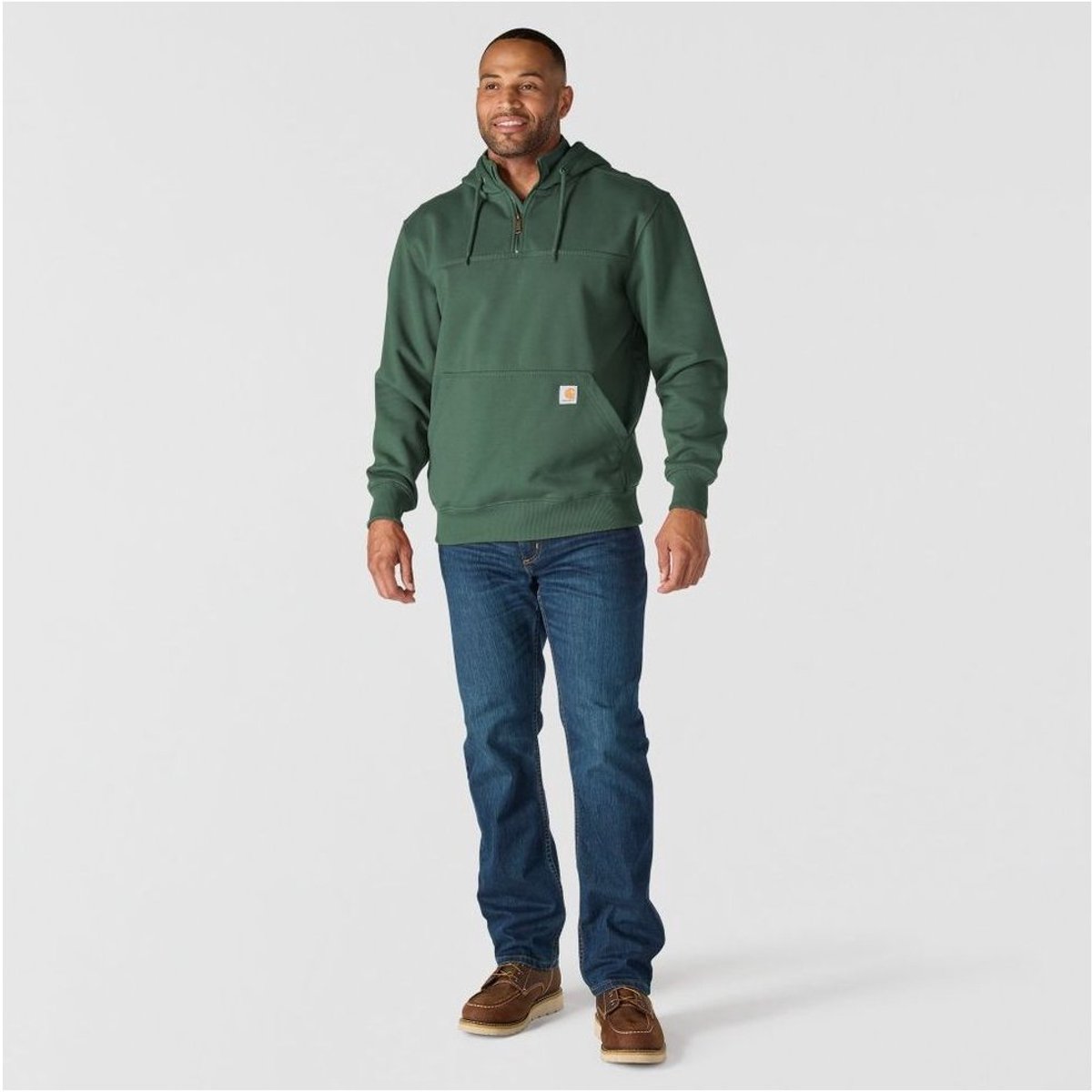 Carhartt Paxt-sweatshirton met 1/4-rits 100617 Groen