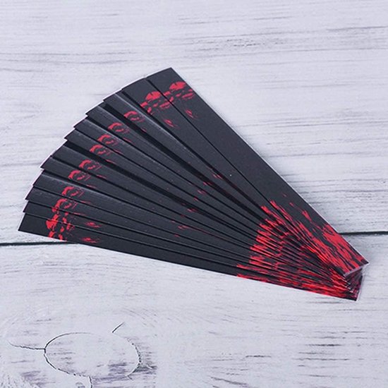 Boogschieten Pijl Sticker, 15 stks Krimpkous Plastic Duurzaam DIY Pijl As Jacht Schieten Apparatuur Set voor Boogschieten Liefhebbers(Rood) — afbeelding 4