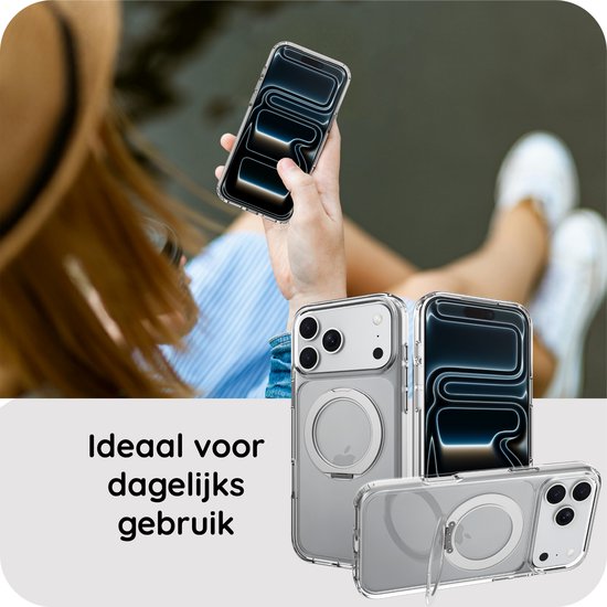 Transparante hoesjes voor dagelijks gebruik, met MagSafe-ring.